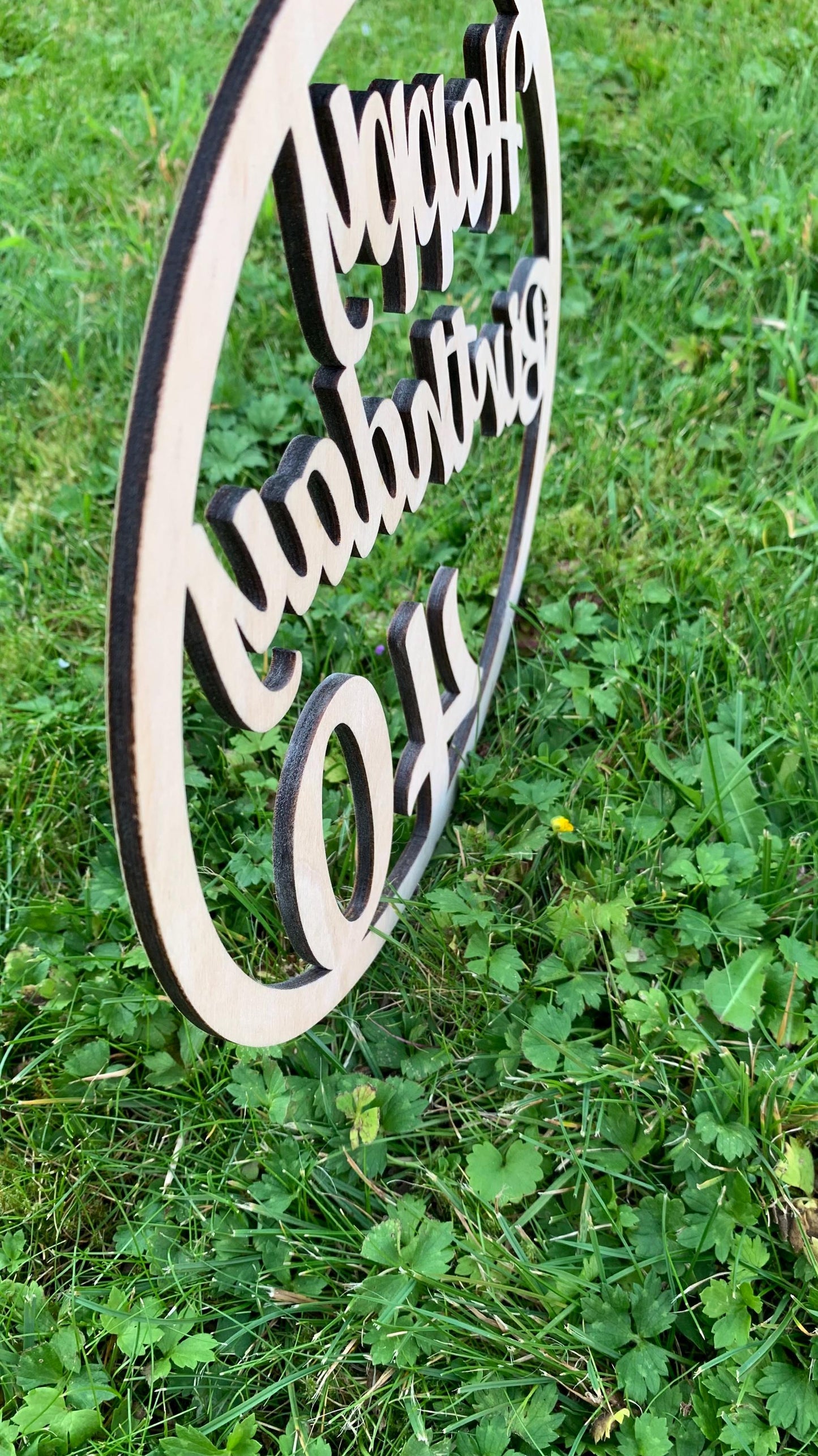 Geburtstag Kranz aus Holz. Verschiedenen Zahlen auswählbar. Für Geburtstage als Geschenk