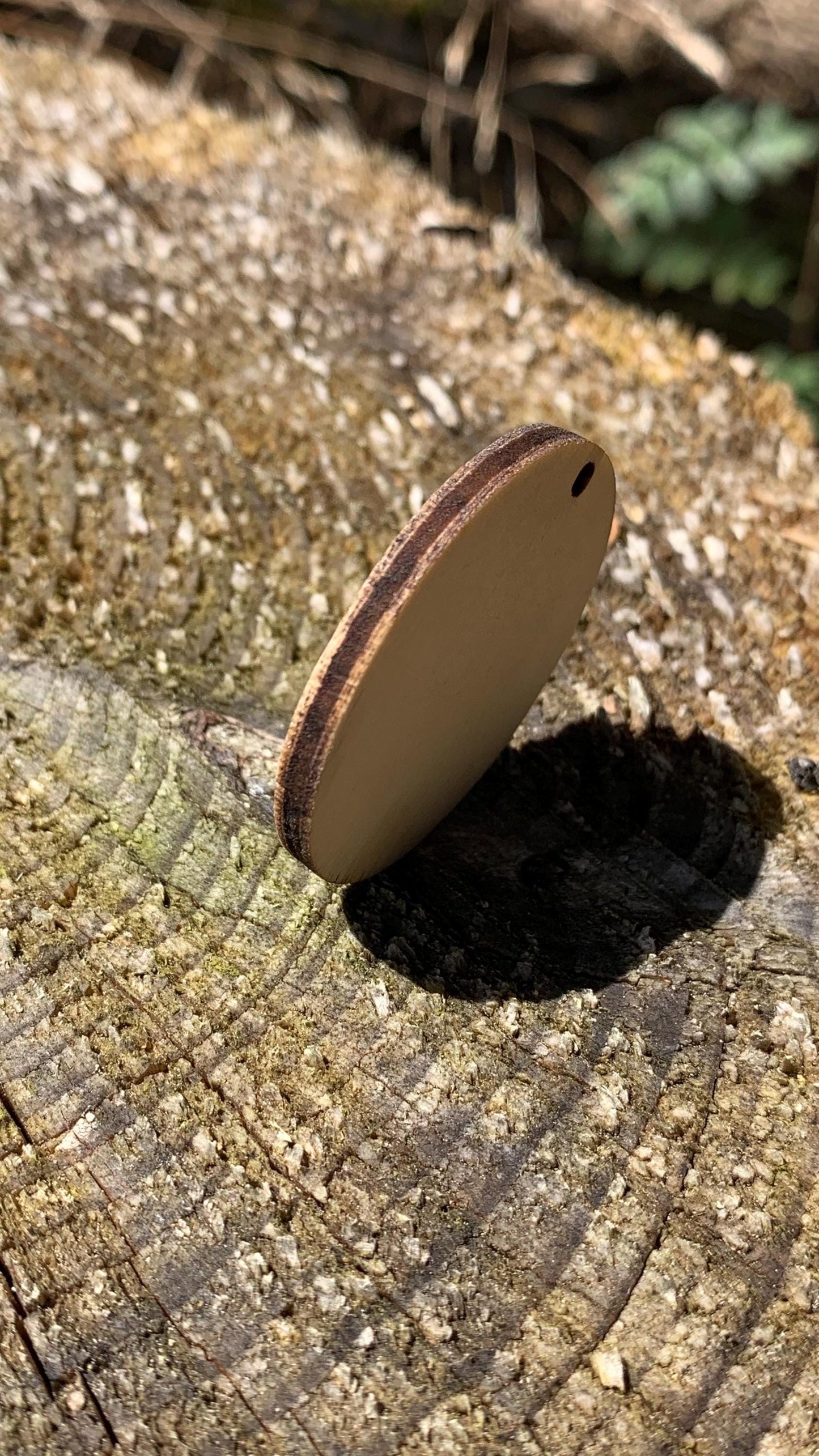 Anhänger für Geschenk Taufe Hochzeit Geburtstag Muttertag Vatertag. Holzscheibe mit Gravur & Personalisierung. 4mm Dick. 40 oder 68mm durchm