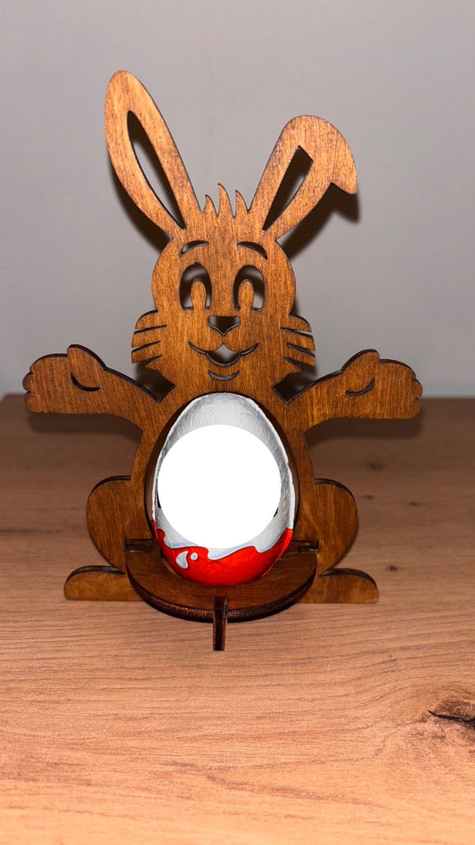 Osterhase aus Holz. Osterdeko Osterhasen Ostern Überraschung für Eier